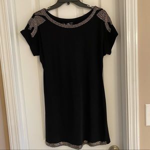 UmGee Black Sequined Cocktail Dress, medium